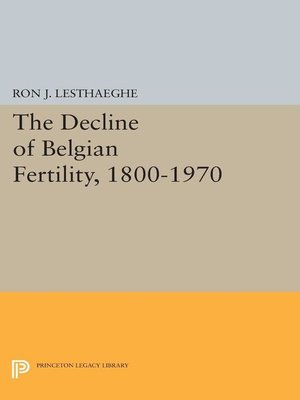 cover image of The Decline of Belgian Fertility, 1800-1970